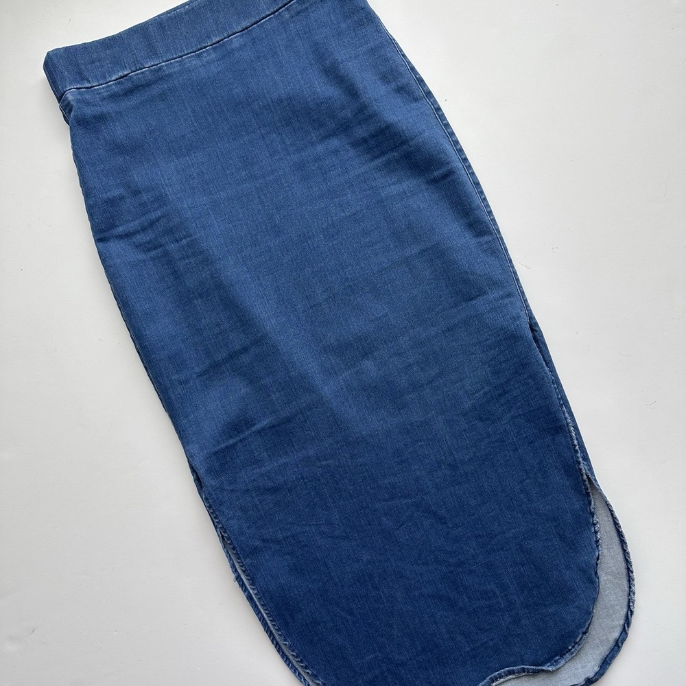 Frank & Eileen Donegal Unforgettable Skirt Stretch Denim Size 4 Medium Wash